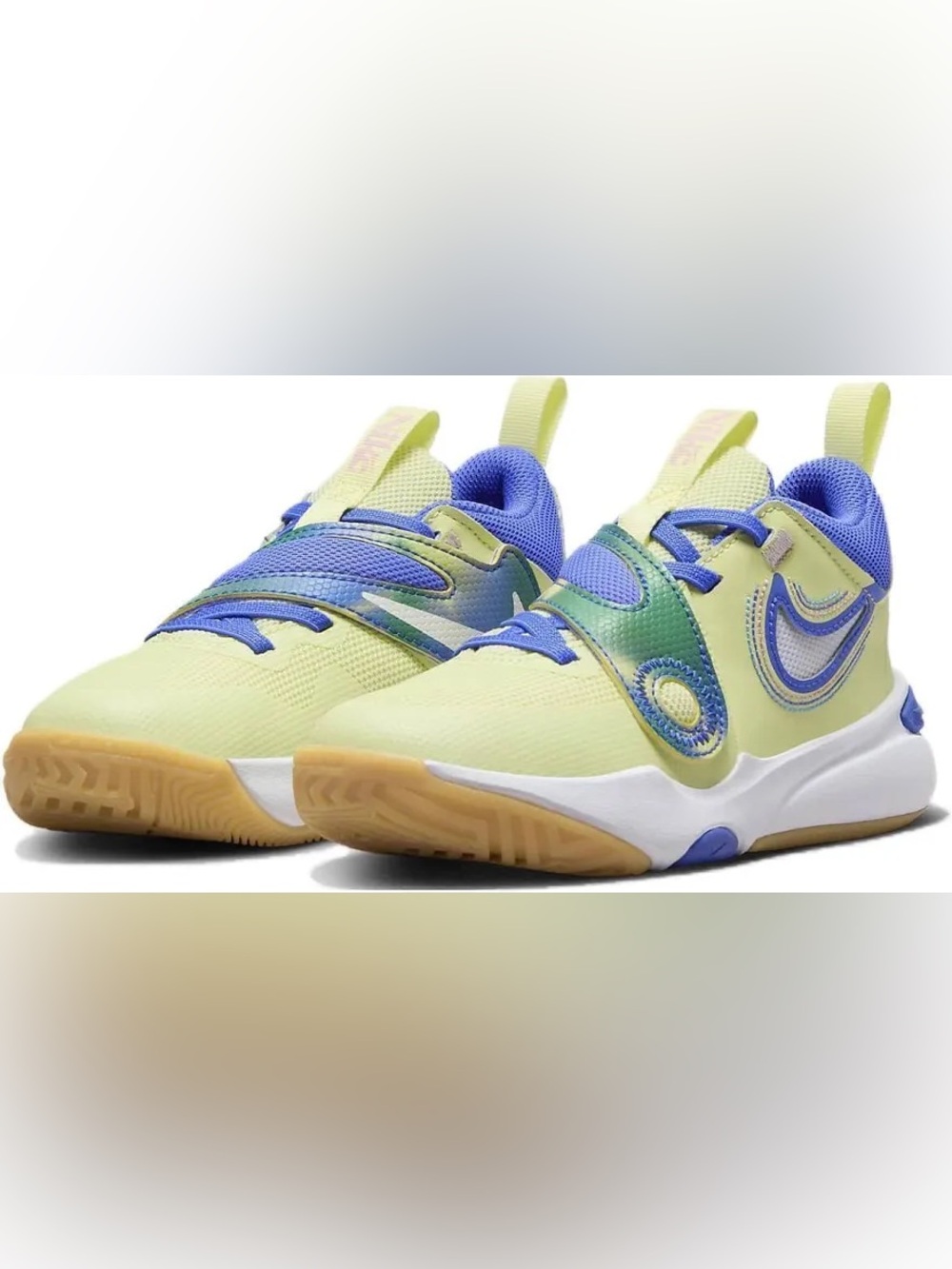 Nike Team Hustle D11 SE PS 'Luminous Green Ultramarine kids 13
